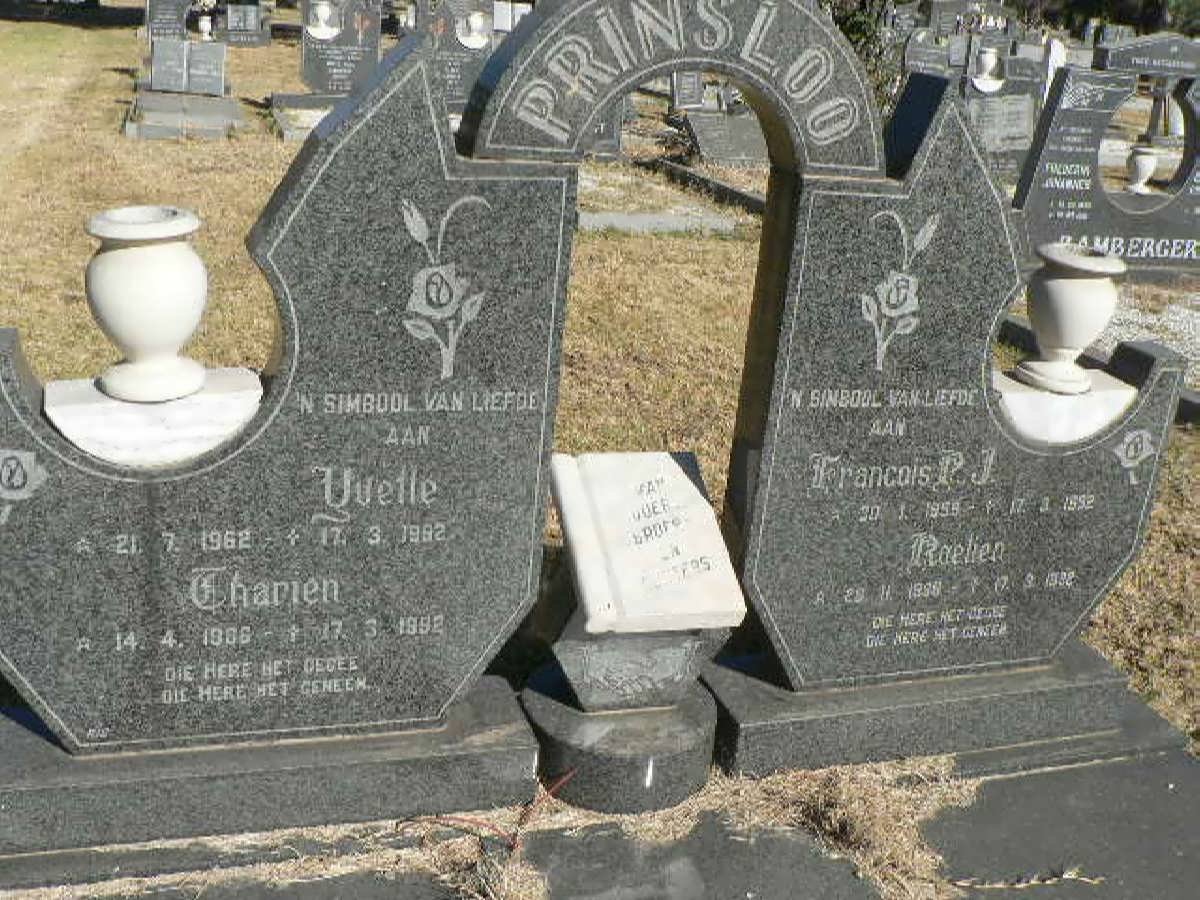 PRINSLOO Francois P.J. 1959-1992 &amp; Yvette 1962-1992 :: Tharien 1986-1992 :: Roelien 1988-1992