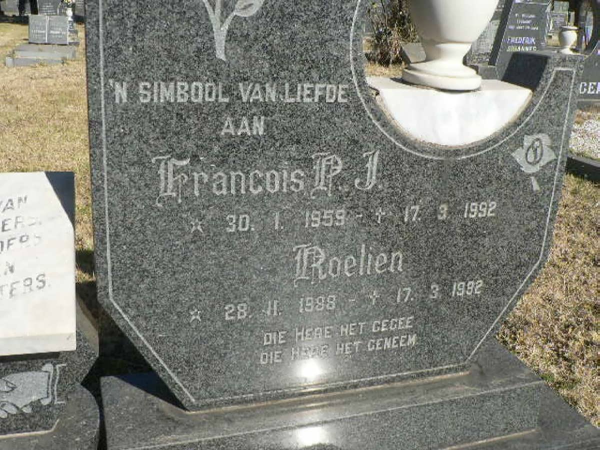 PRINSLOO Francois P.J. 1959-1992 :: Roelien 1988-1992