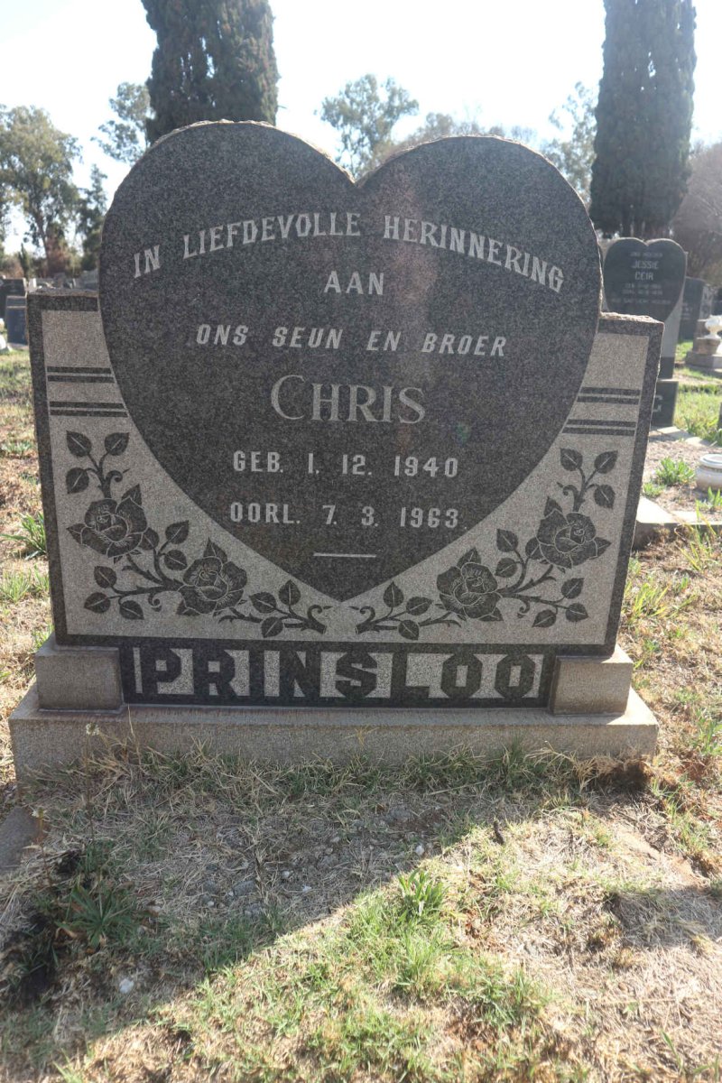 PRINSLOO Chris 1940-1963