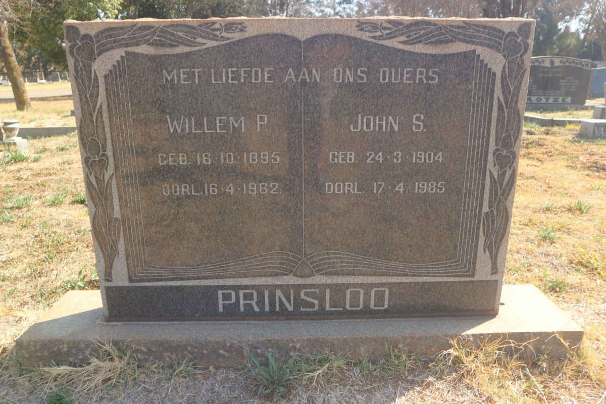 PRINSLOO Willem P. 1895-1962 & John S. 1904-1985