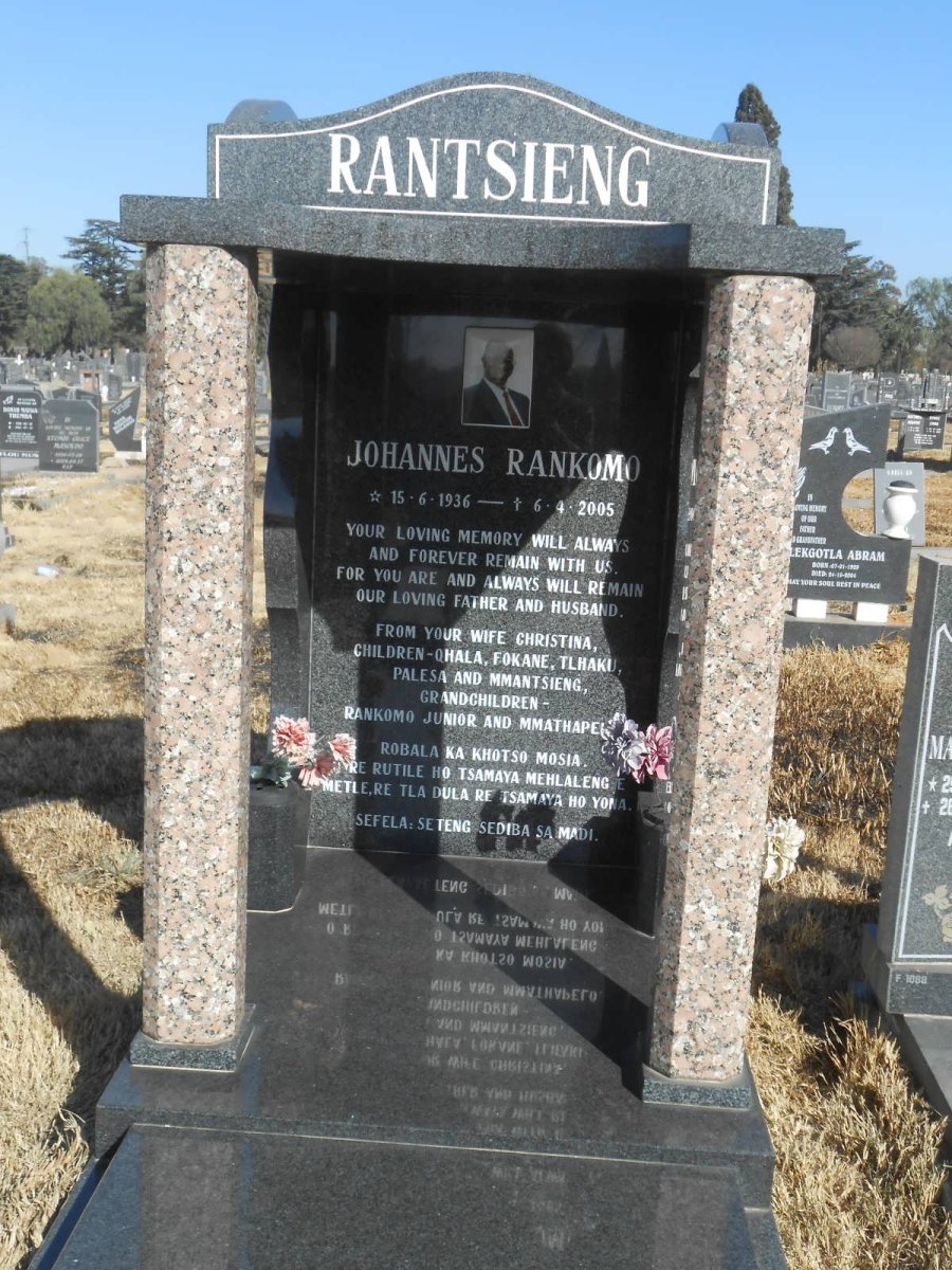 RANTSIENG Johannes Rankomo 1936-2005