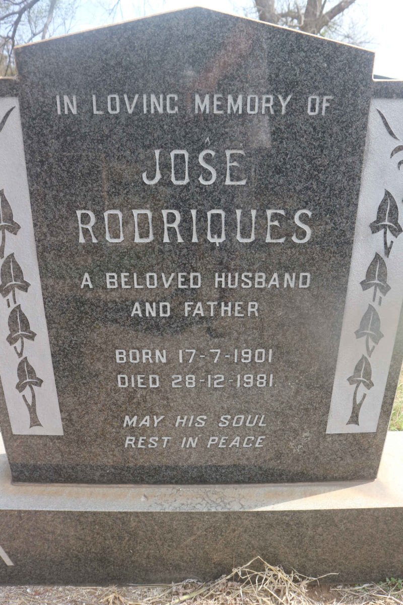 RODRIQUES Jose 1901-1981