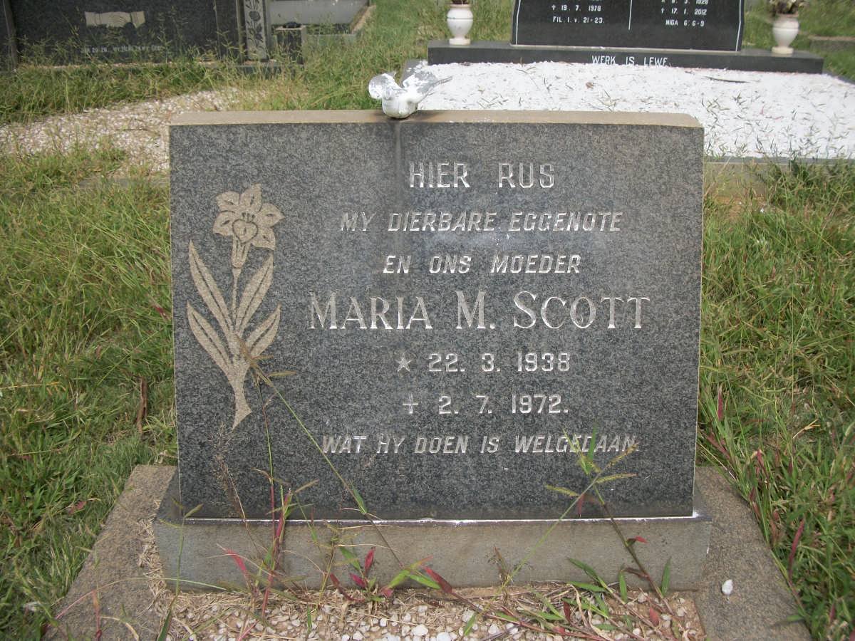 SCOTT Maria M. 1938-1972