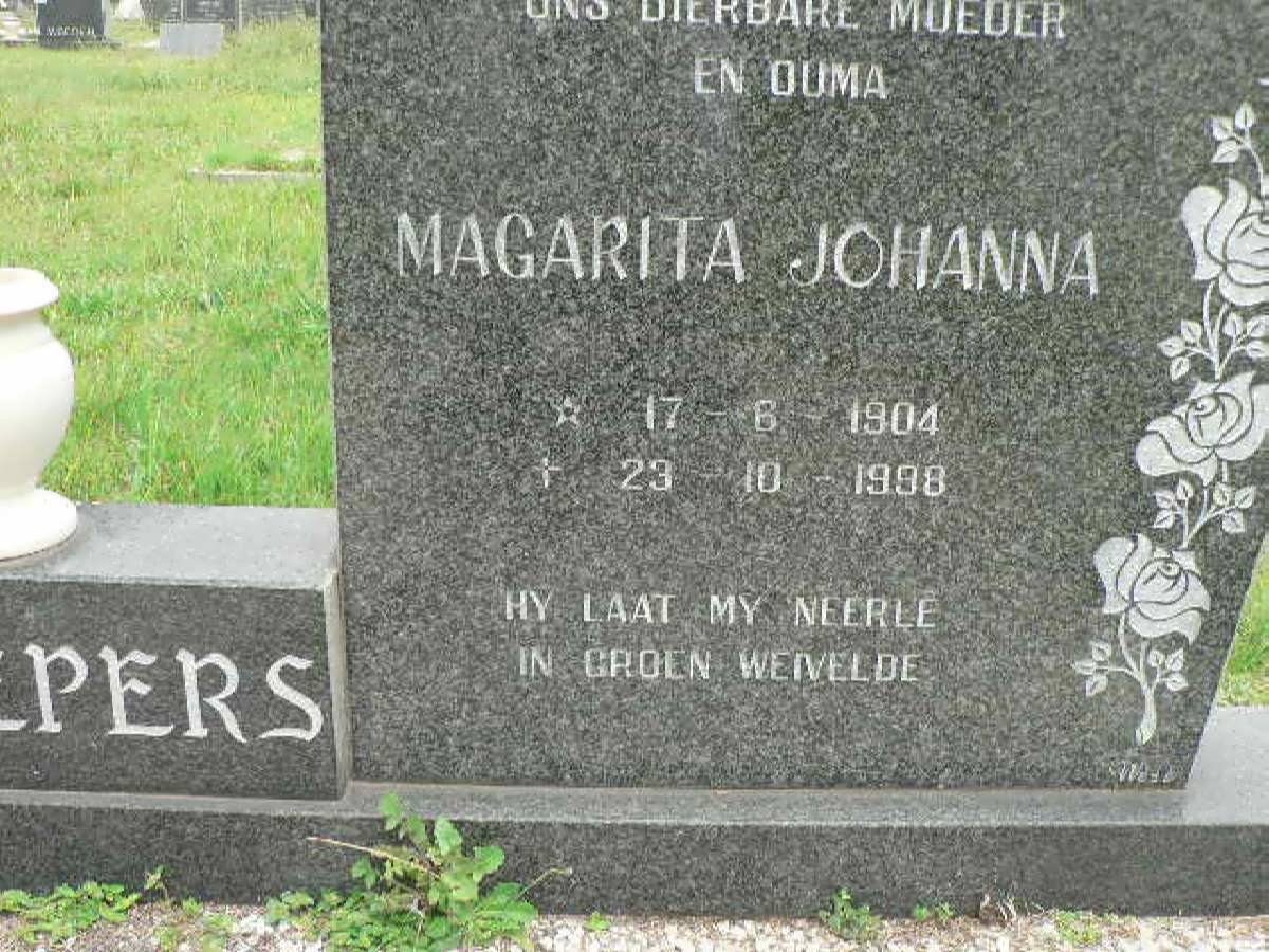 SCHEEPERS Jan 1895-1989 &amp; Magarita Johanna 1904-1998