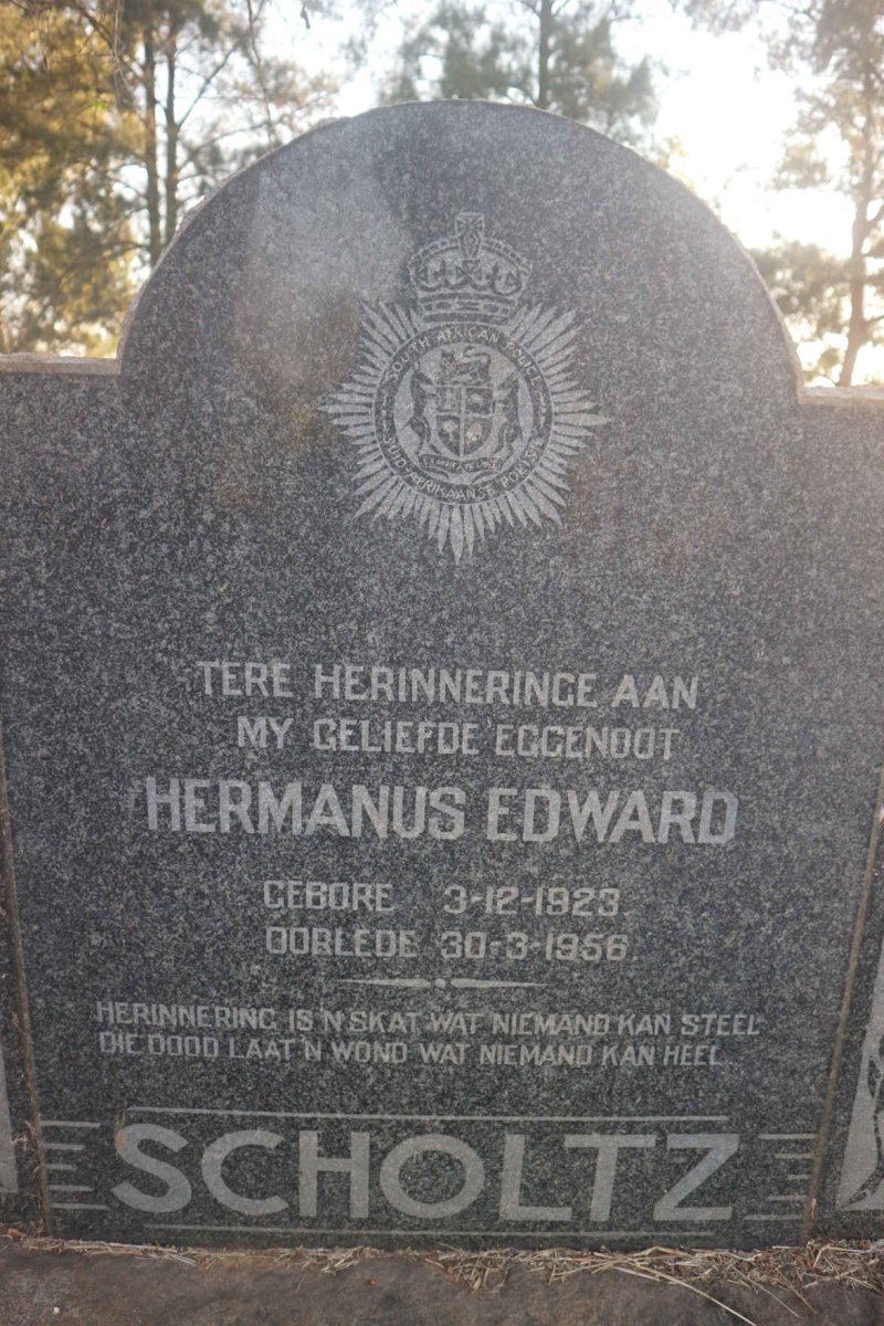 SCHOLTZ Hermanus Edward 1923-1956 &amp; Carolina Maria Cathrina 1923- :: SCHOLTZ Hermanus Edward 1951-1956