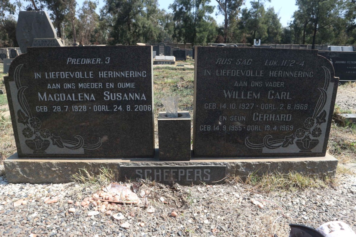 SCHEEPERS Willem Carl 1927-1968 & Magdalena Susanna 1928-2006 :: SCHEEPERS  Gerhard 1955-1969 _1