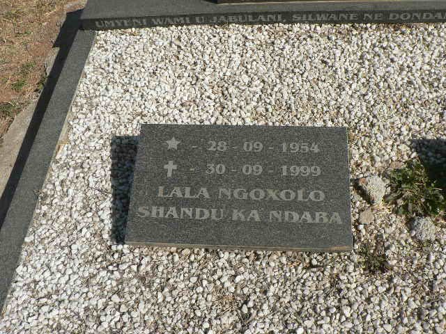SHANDU Lala Ngoxolo 1954-1999