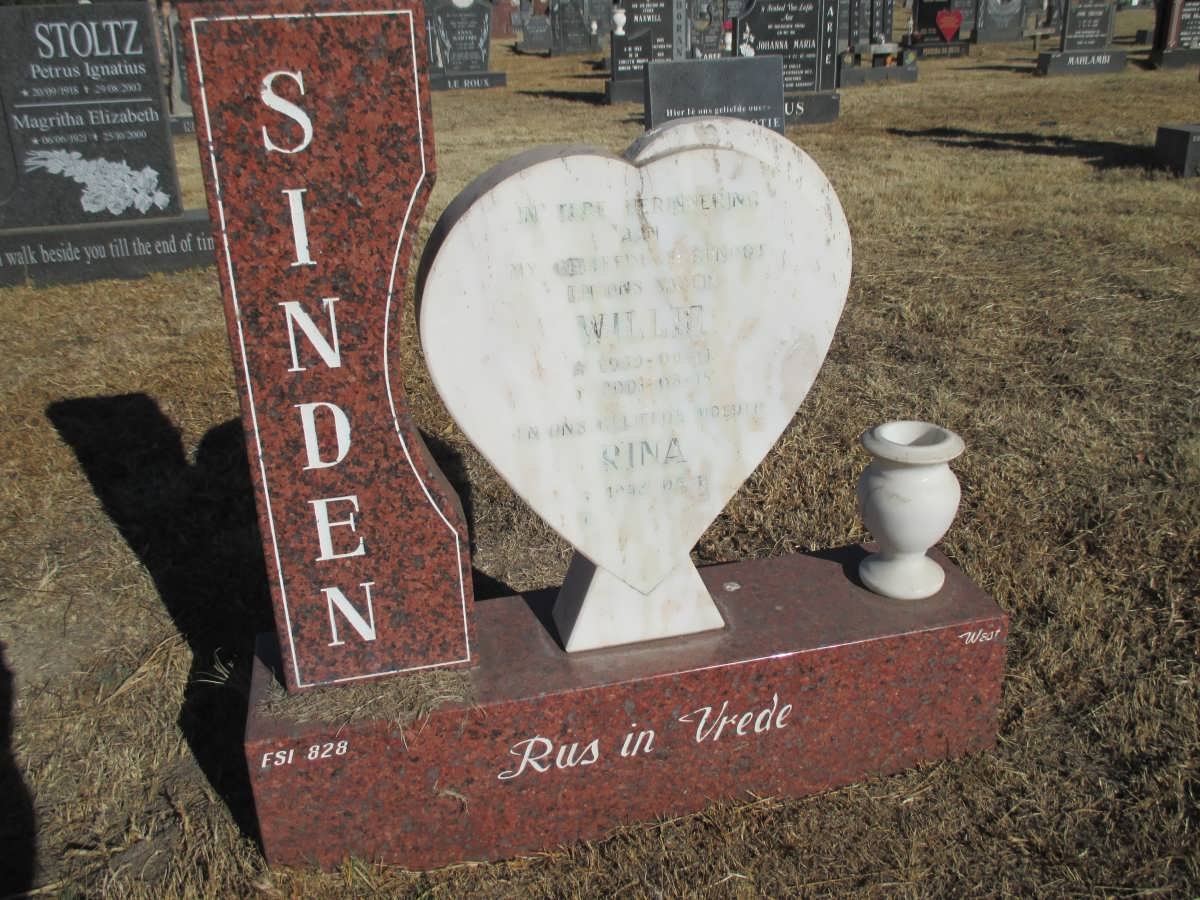SINDEN Willie 19??-2001 &amp; Rina 19??-