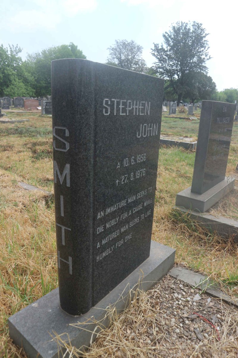 SMITH Stephen John 1956-1976