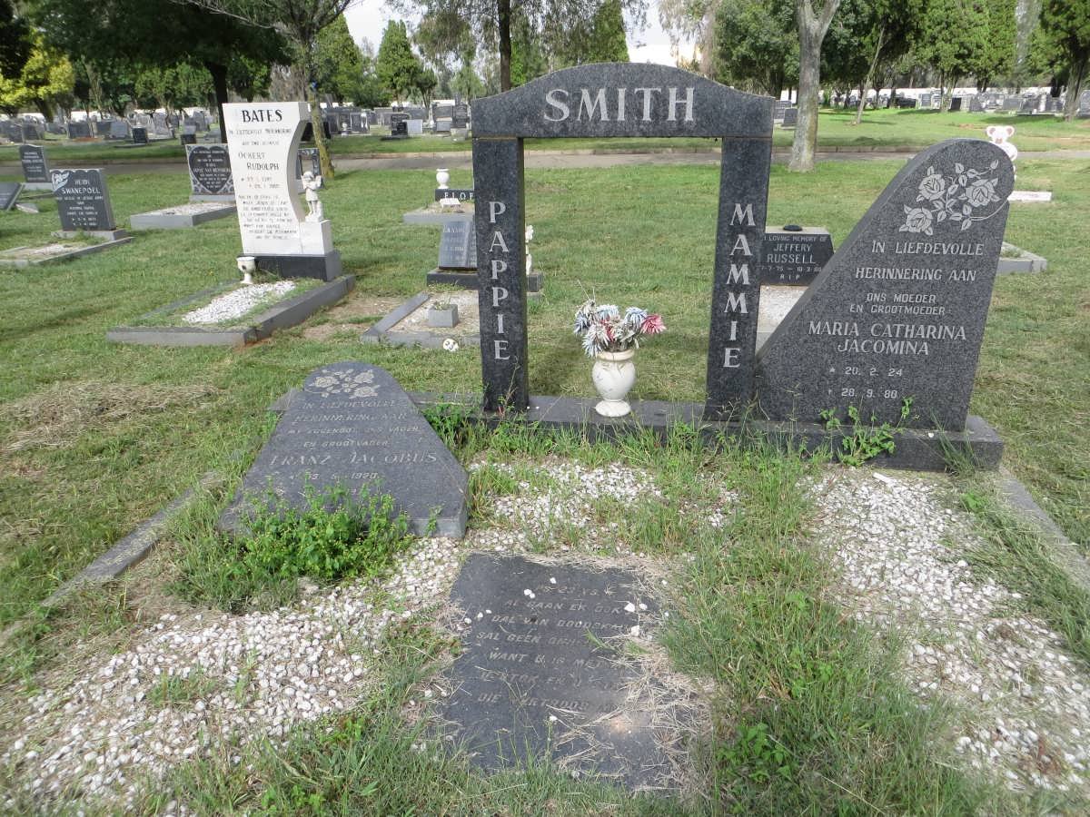 SMITH Franz Jacobus 1920- &amp; Maria Catharina Jacomina 1924-1980