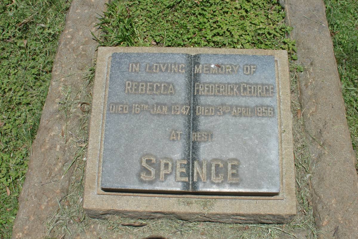 SPENCE Arthur Baldwin 1849-1943 :: SPENCE Rebecca -1947 :: SPENCE Frederick George -1956
