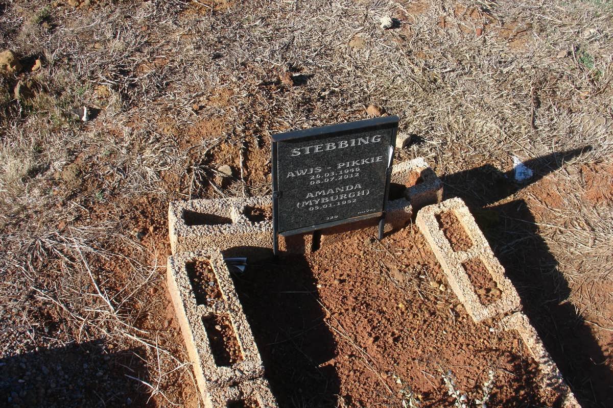 STEBBING Awis 1946-2012 :: STEBBING Amanda nee MYBURGH 1952-