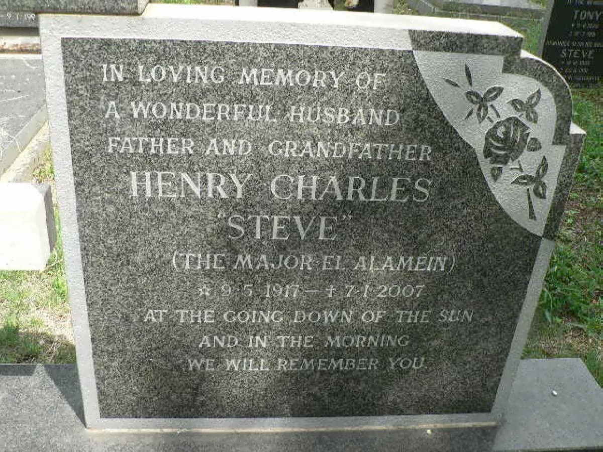 STEVENS Henry Charles 1917-2007