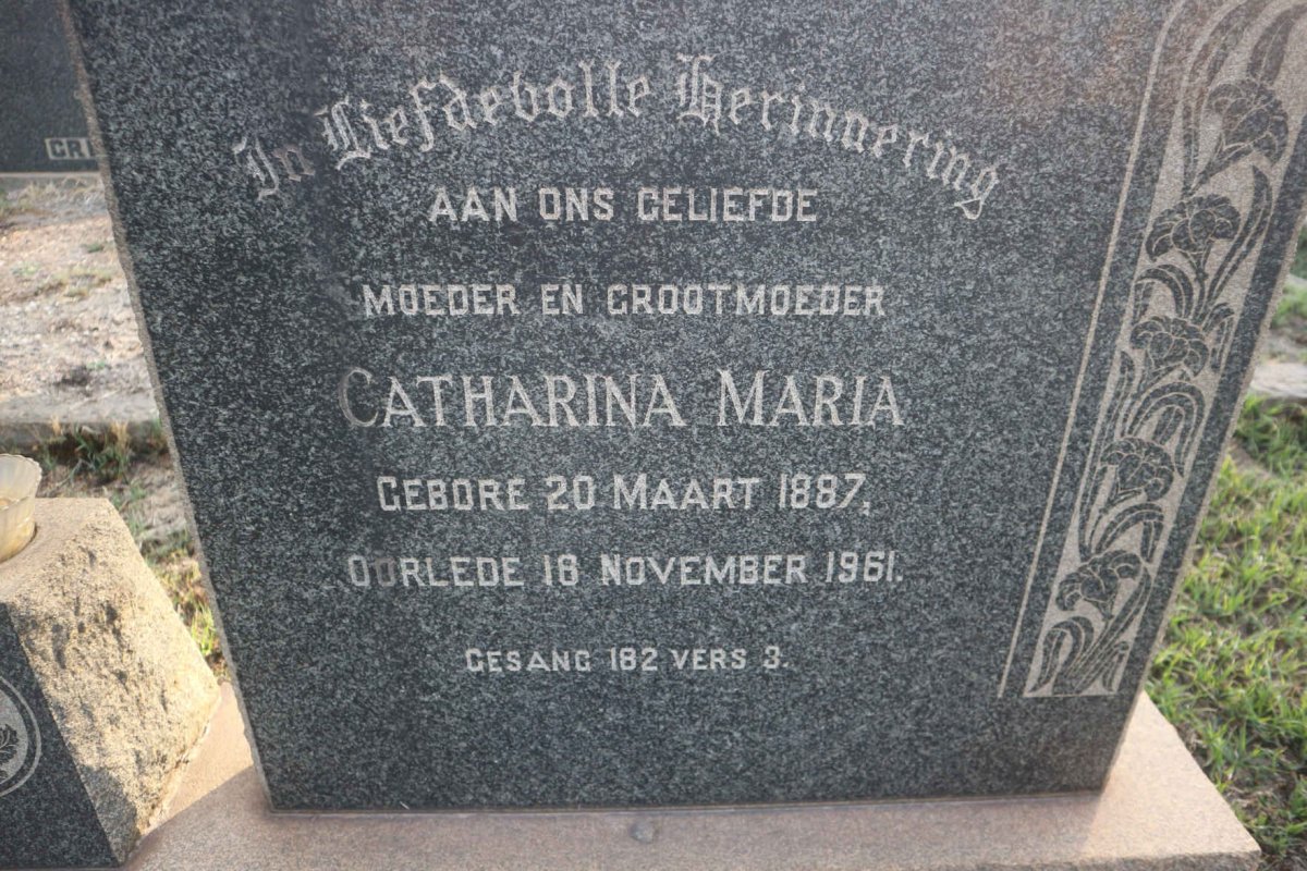 STRYDOM Andries Petrus 1878-1955 &amp; Catharina Maria 1887-1961