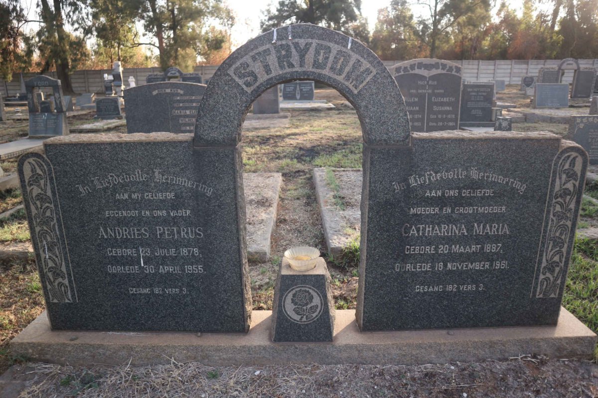 STRYDOM Andries Petrus 1878-1955 &amp; Catharina Maria 1887-1961