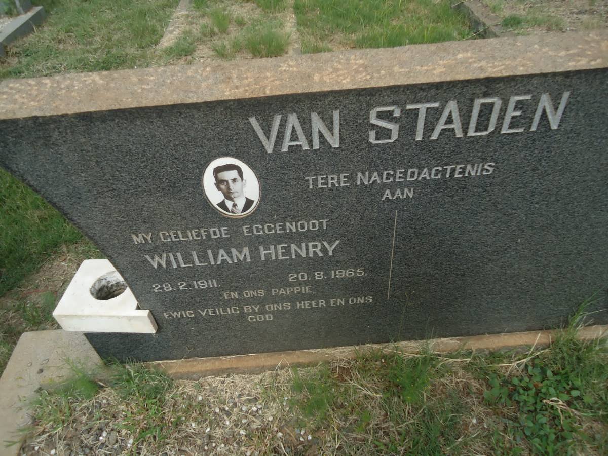STADEN William Henry 1911-1965