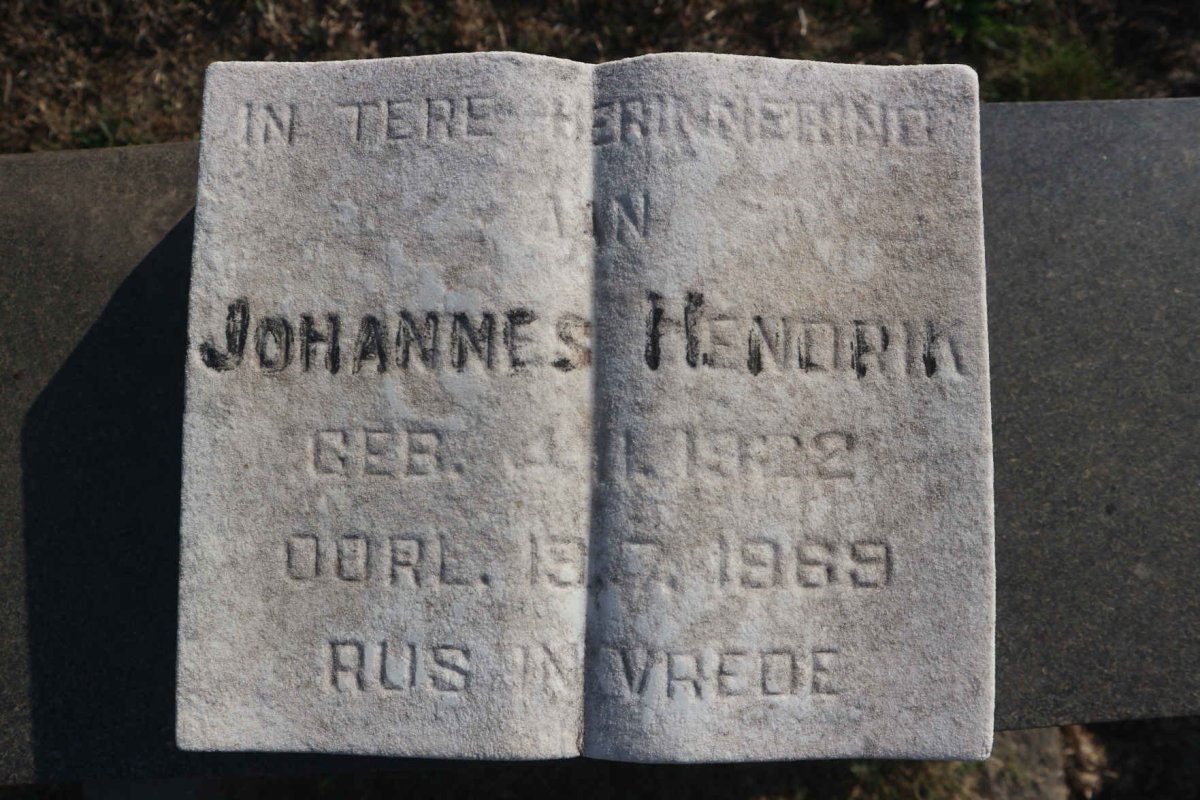 STADEN Johannes Hendrik, van 1922-1969