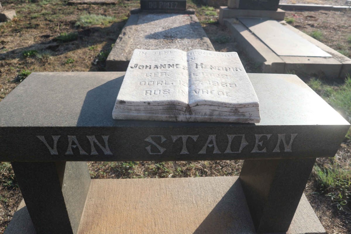STADEN Johannes Hendrik, van 1922-1969