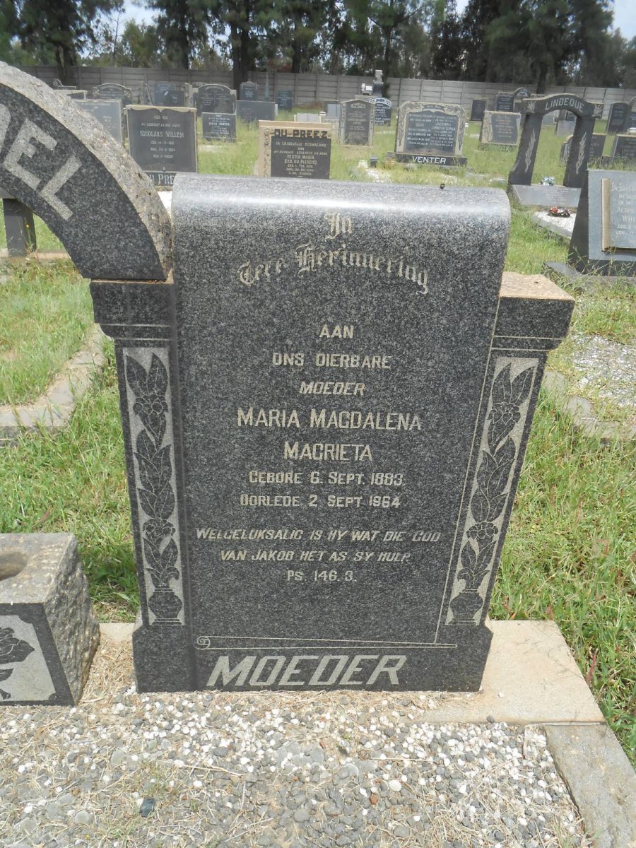 SWANEPOEL Maria Magdalena Magrieta 1883-1964