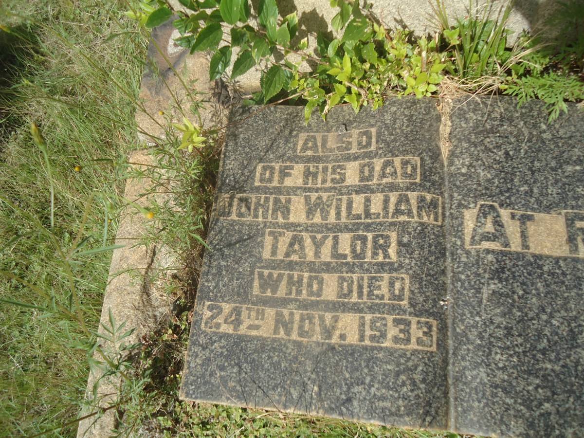 TAYLOR John William -1933