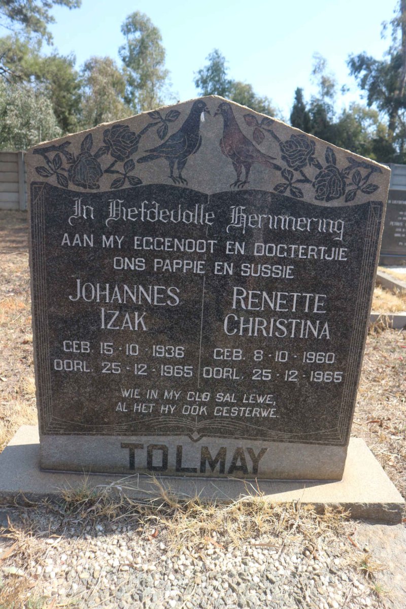 TOLMAY Johannes Izak 1936-1965 :: TOLMAY Renette Christina 1960-1965