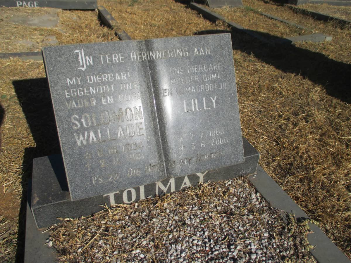 TOLMAY Solomon Wallace 1904-1981 &amp; Lilly 1908-2000