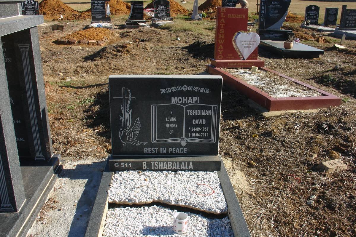 TSHABALALA Mohapi Tshidiman David B. 1964-2011