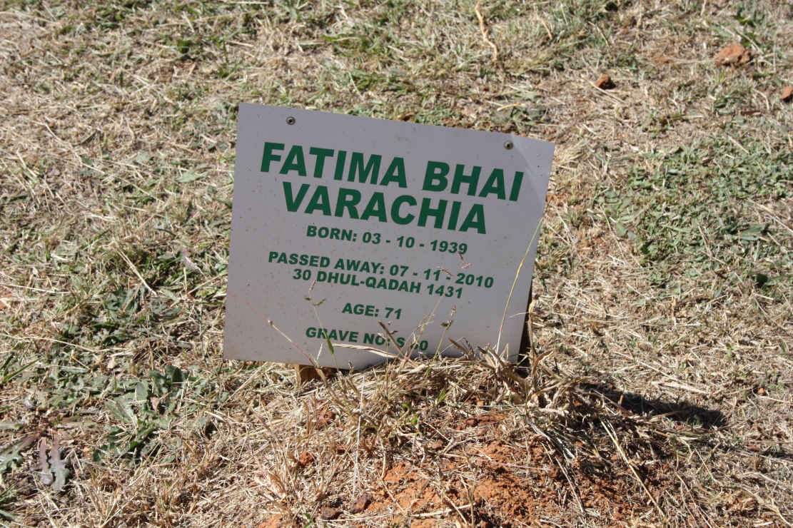 VARACHIA Fatima Bbhai 1939-2010