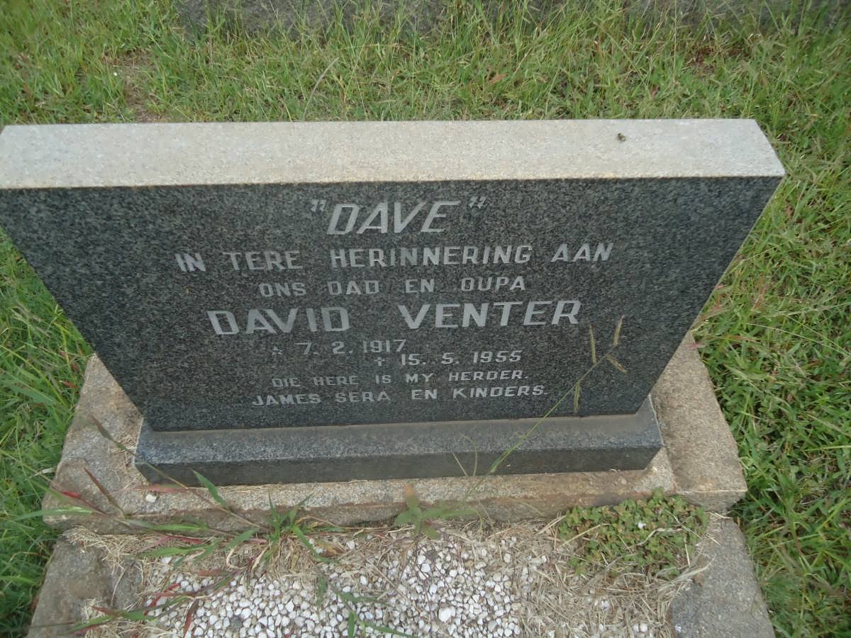 VENTER David 1917-1955