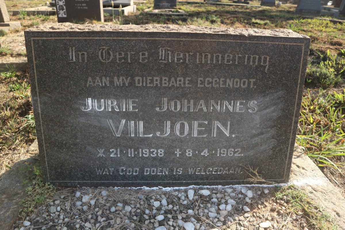 VILJOEN Jurie Johannes 1938-1962