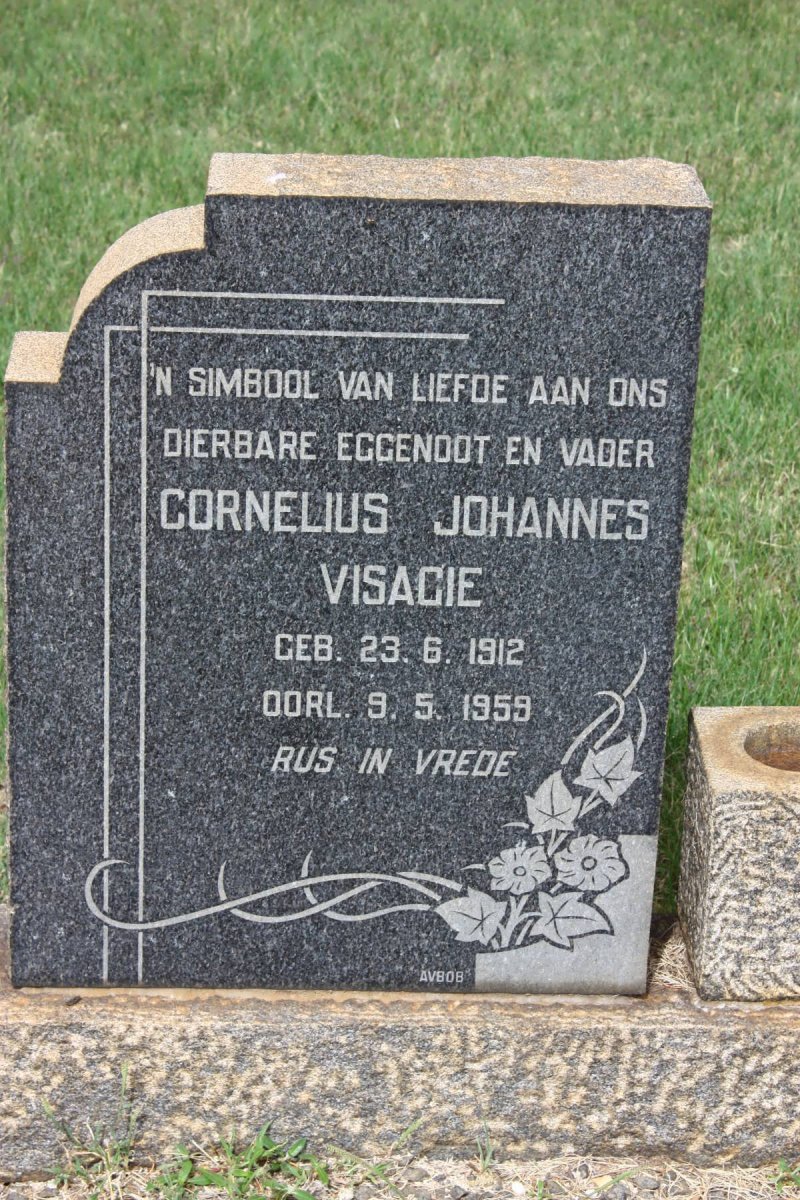 VISAGIE Cornelius Johannes 1912-1959