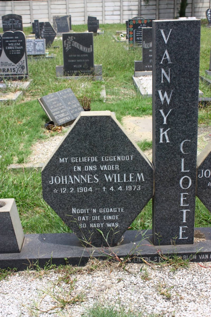 WYK Johannes Willem, van 1904-1973