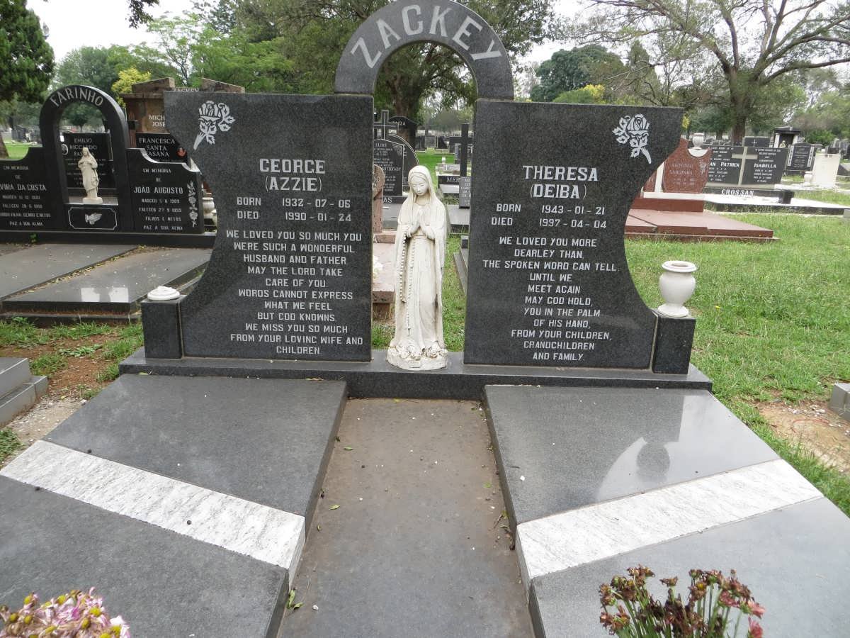 ZACKEY George 1932-1990 &amp; Theresa 1943-1997