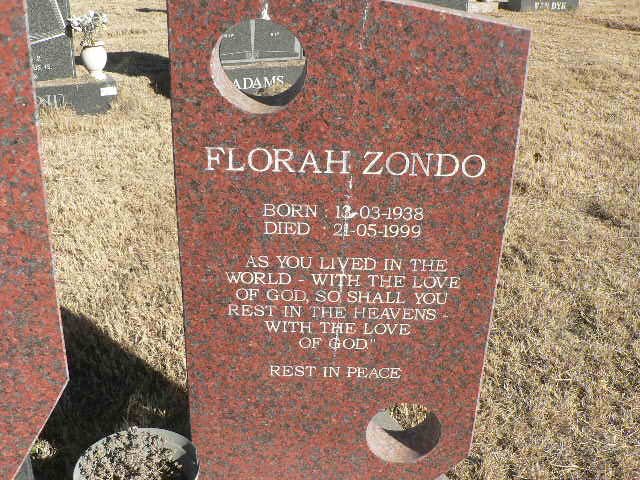 ZONDO Florah 1938-1999