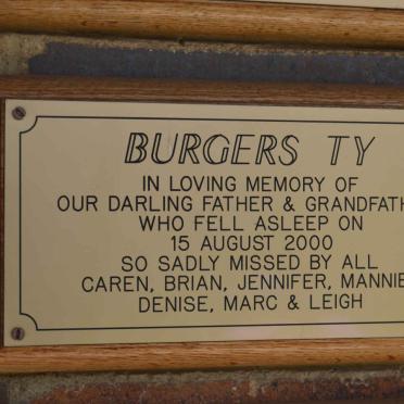 BURGERS Ty -2000