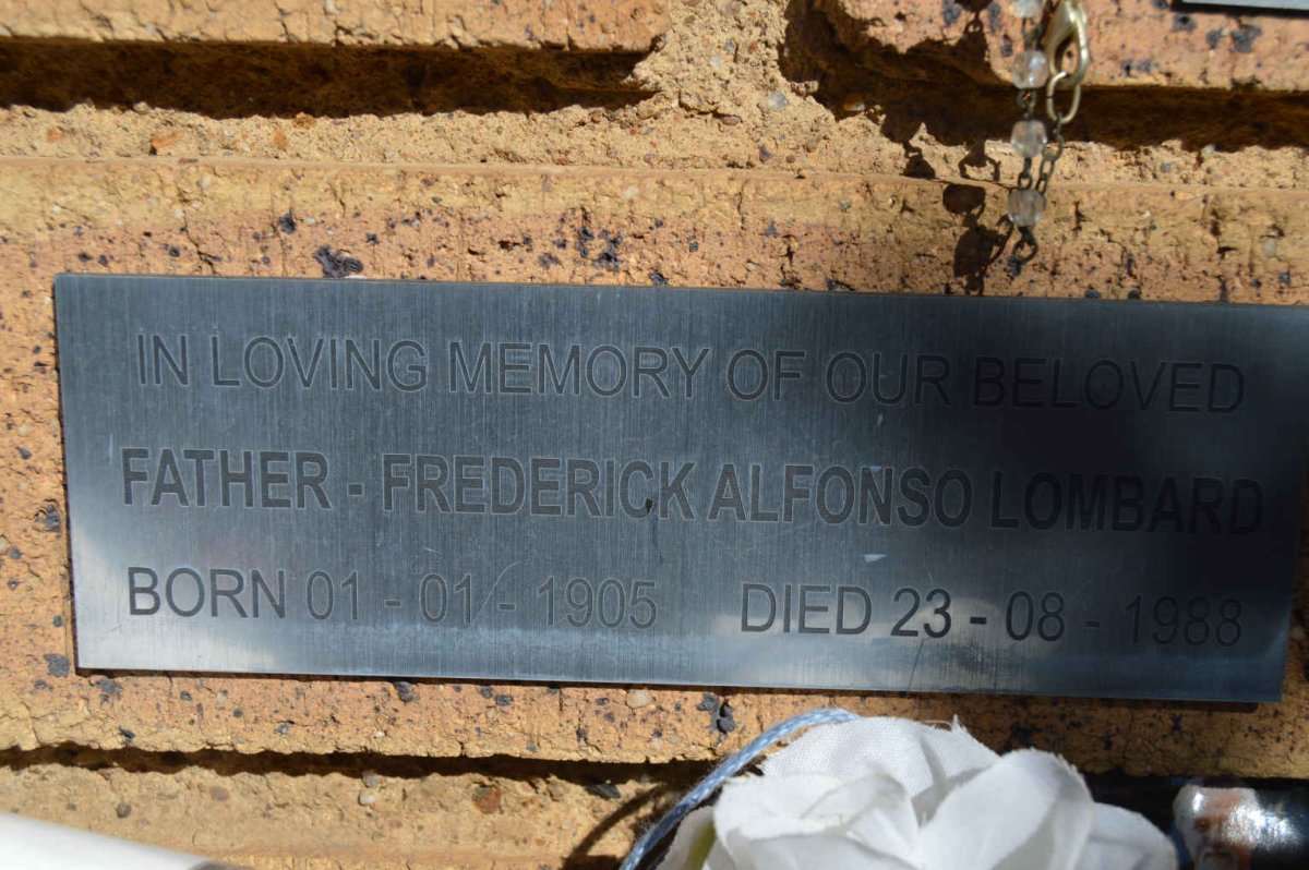 LOMBARD Frederick Alfonso 1905-1988