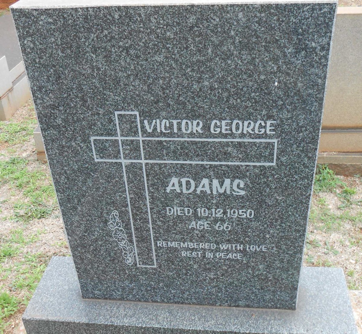 ADAMS Victor George -1950