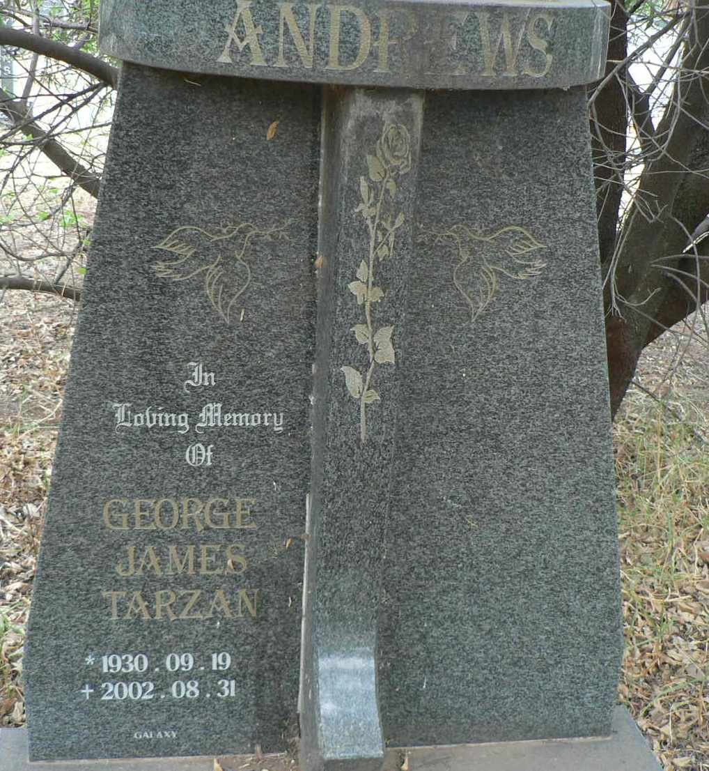 ANDREWS George James Tarzan 1930-2002