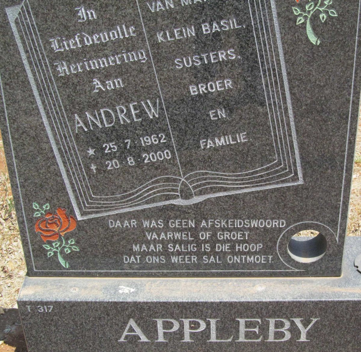 APPLEBY Andrew 1962-2000