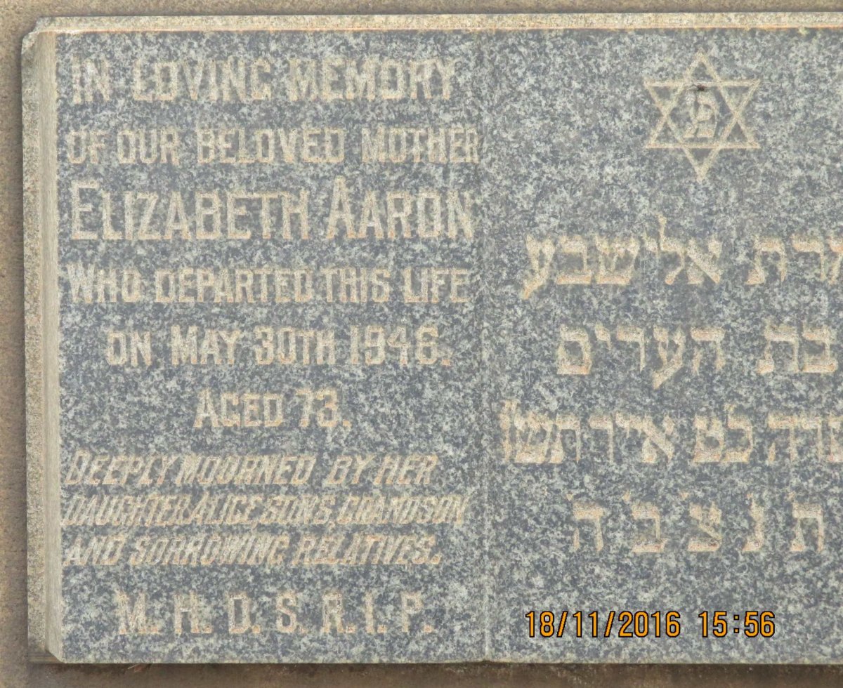 AARON Elizabeth -1946