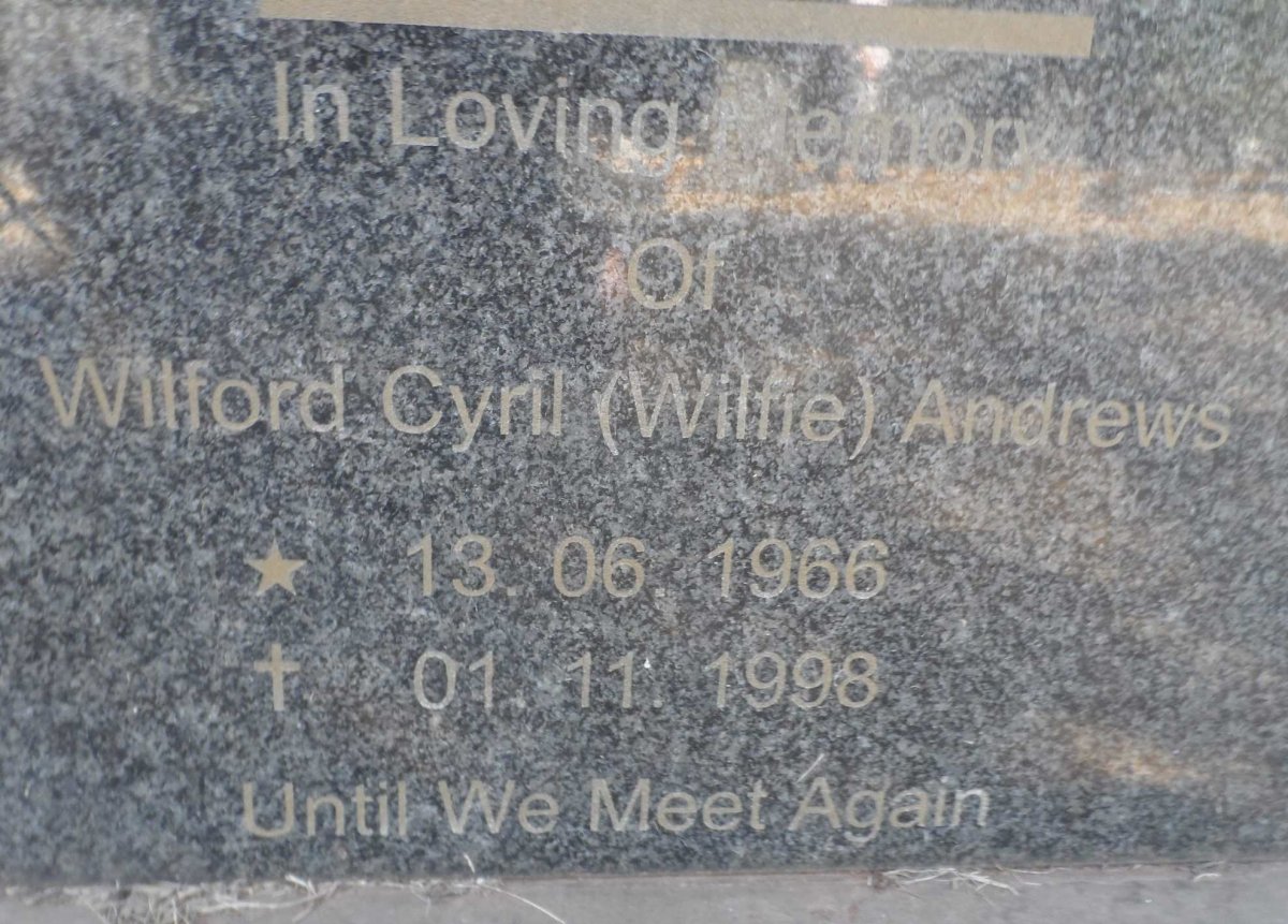 ANDREWS Wilford Cyril 1966-1998