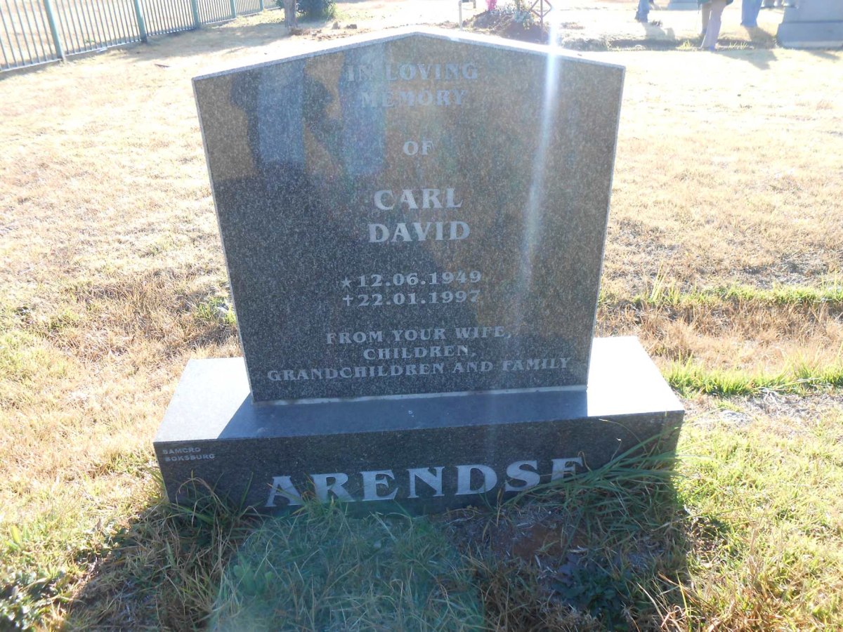 ARENDSE Carl David 1949-1997