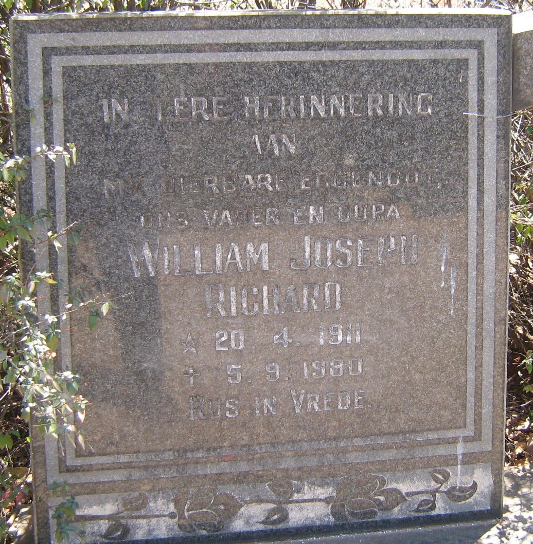 ANDERSON William Joseph Richard 1911-1980