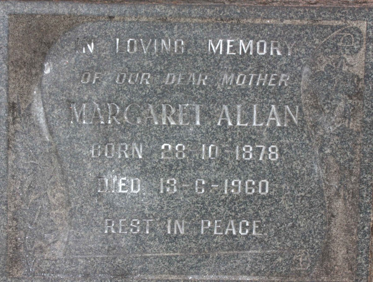 ALLAN Margaret 1878-1960