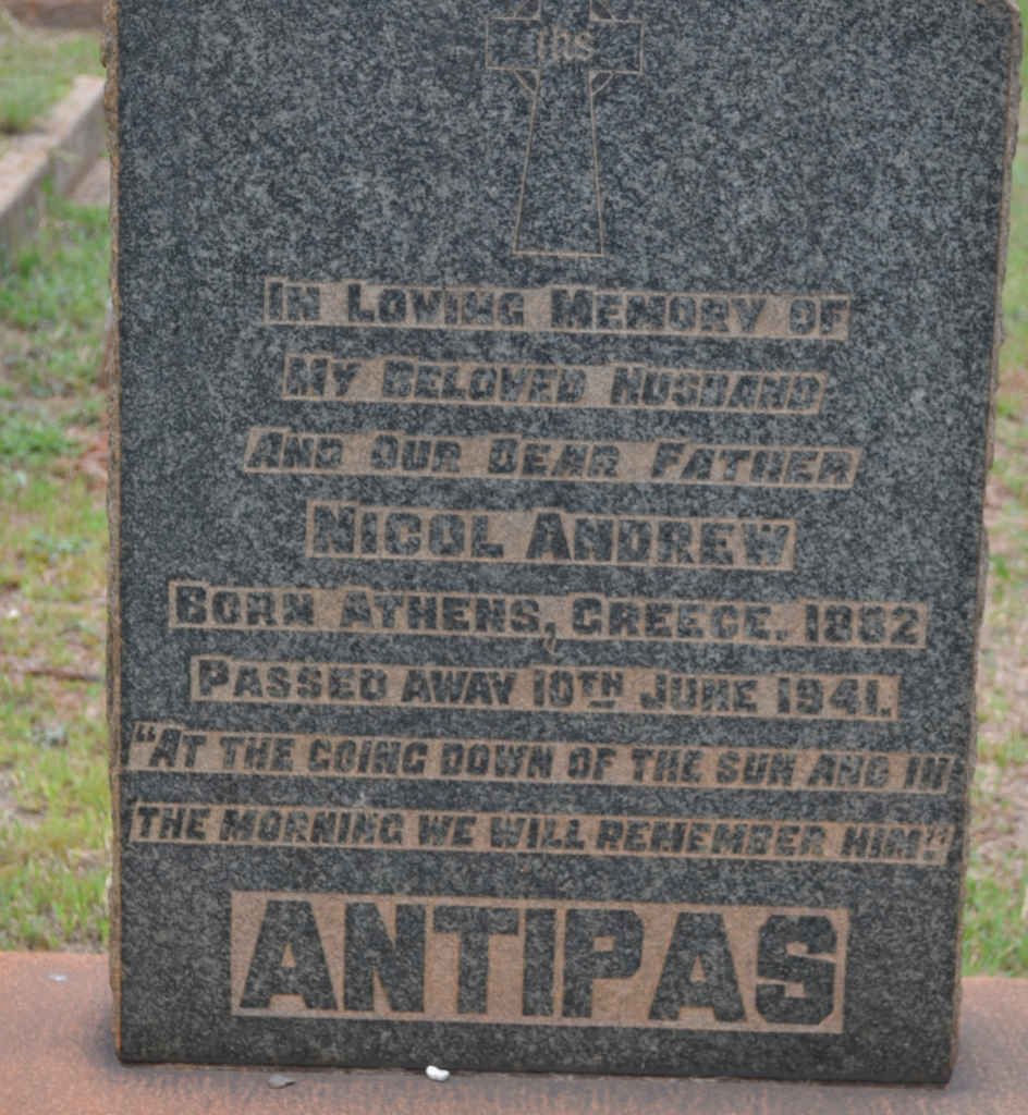 ANTIPAS Nicol Andrew 1882-1941