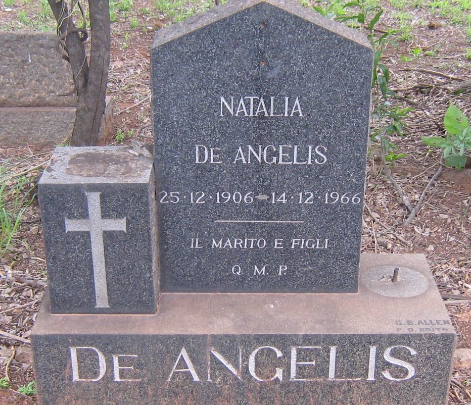ANGELIS Natalia, de 1906-1966
