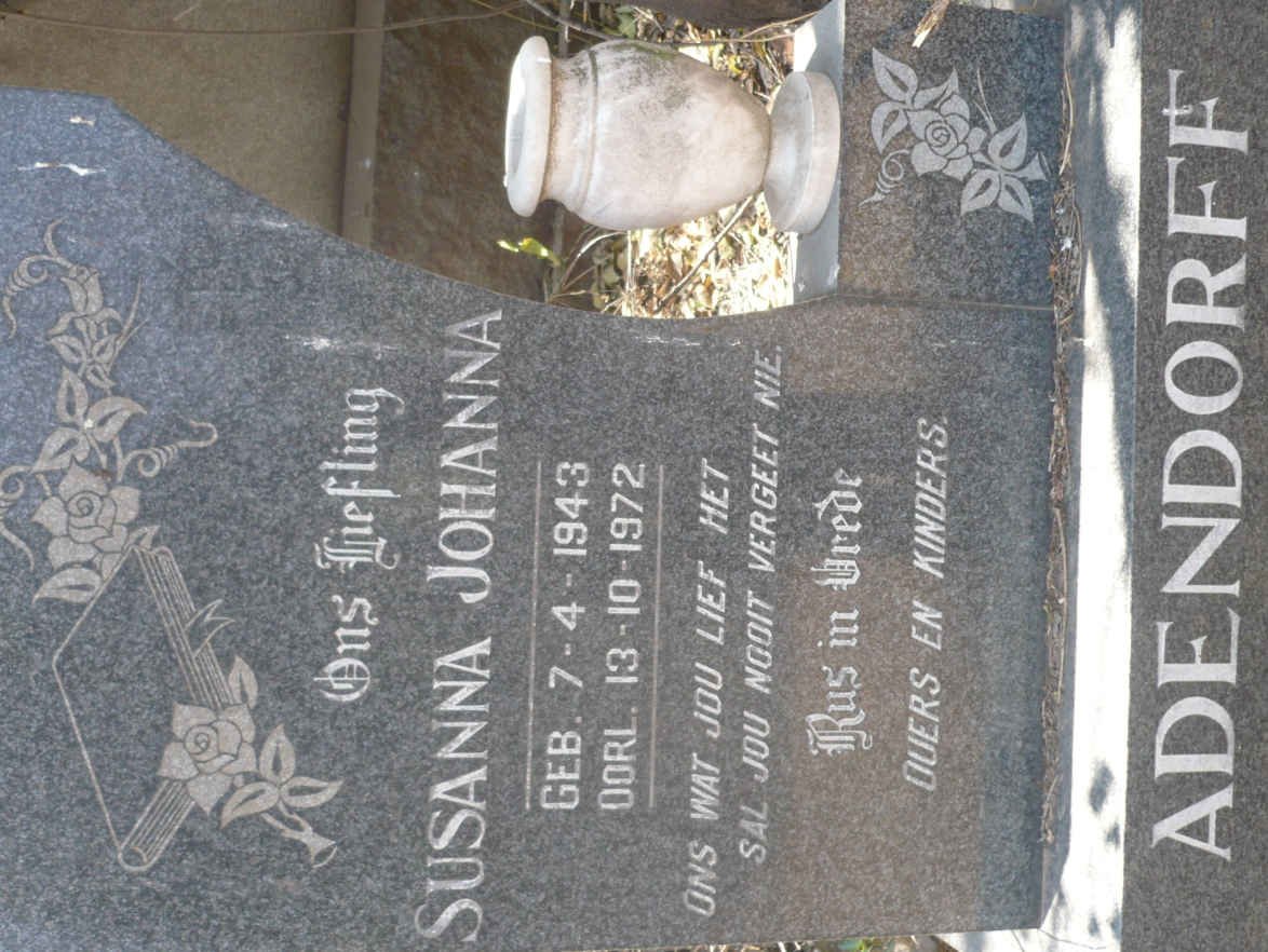 ADENDORFF Susanna Johanna 1943-1972