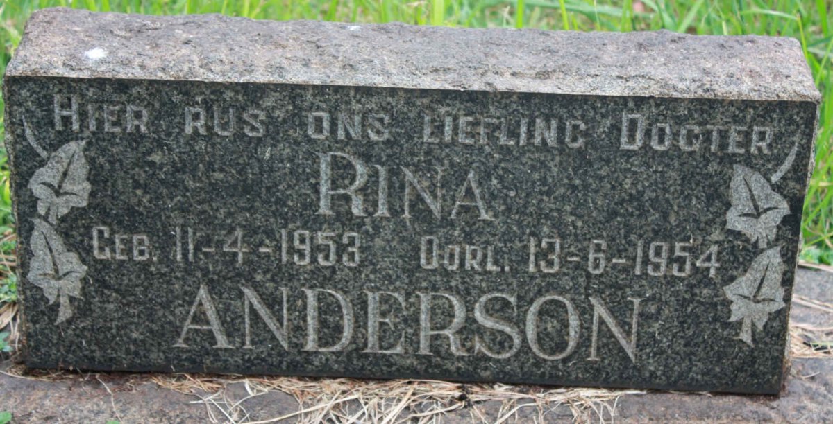 ANDERSON Rina 1953-1954