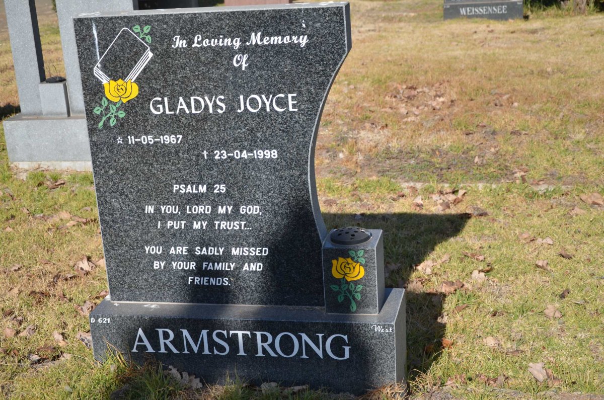 ARMSTRONG Gladys Joyce 1967-1998