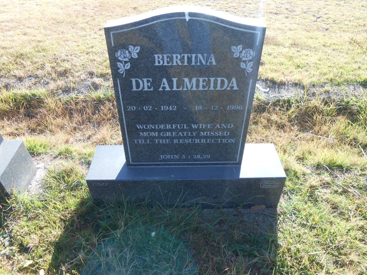 ALMEIDA Bertina, de 1942-1996